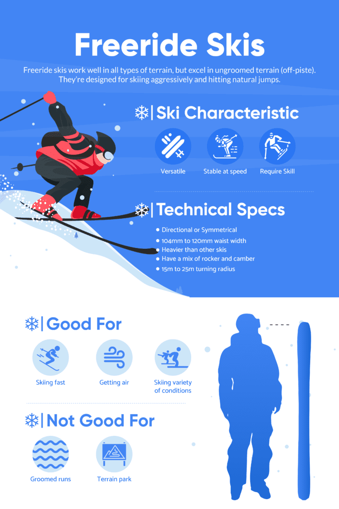 Freeride Ski Infographic