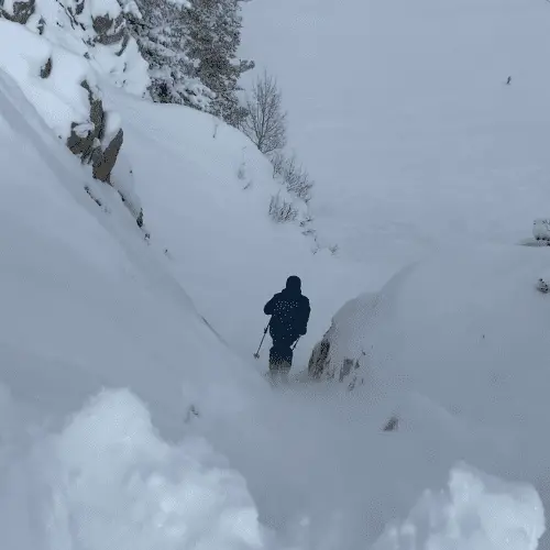 Snowbird Elevator Shaft Ski Run