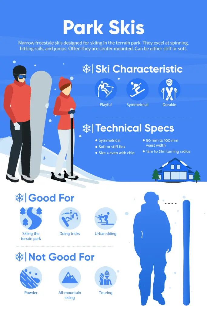 Park skis infographic