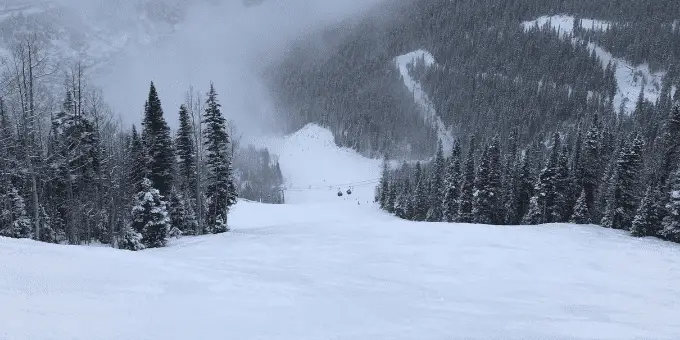 A ski run at Telluride